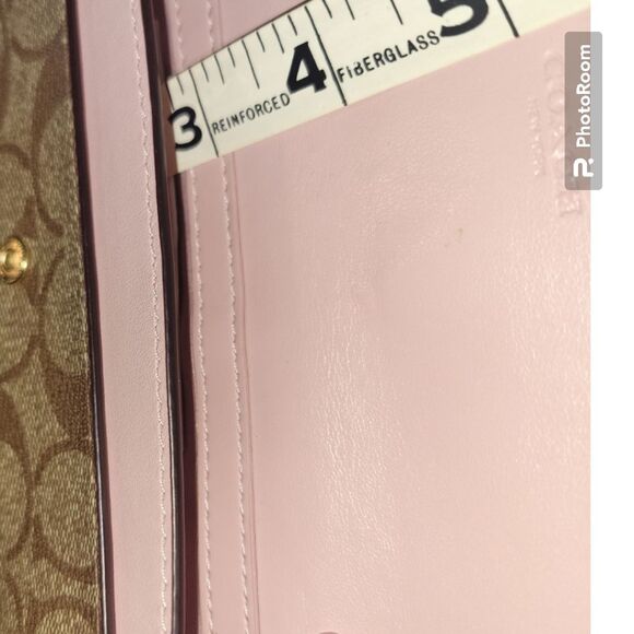 COACH PINK/BROWN WRISTLET/PURSE - Picture 12 of 16